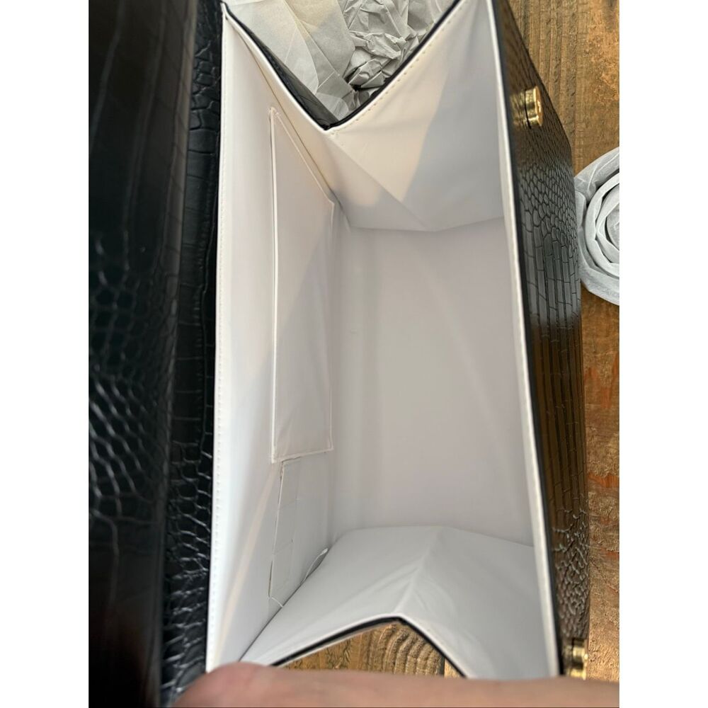 MODERN PICNIC The Large Luncher - Black Croc - NWT Fashionable Lunch Bag - Picture 6 of 12
